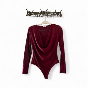 Bar III Cowl Neck Bodysuit